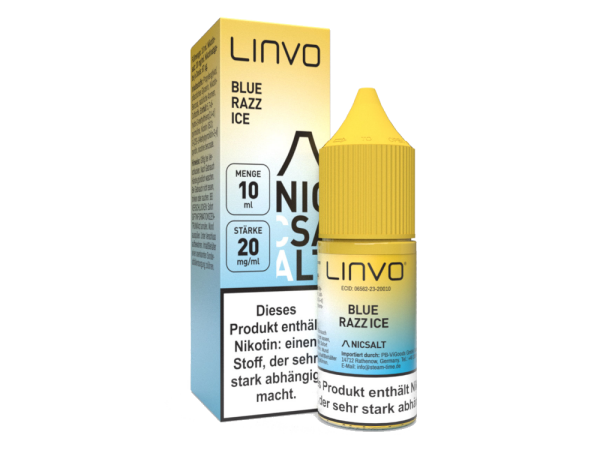 Linvo - Blue Razz Ice - Nikotinsalz Liquid 20 mg/ml 10er Packung