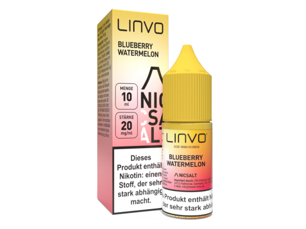 Linvo - Blueberry Watermelon - Nikotinsalz Liquid 20 mg/ml 10er Packung