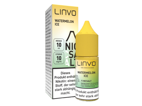 Linvo - Watermelon Ice - Nikotinsalz Liquid 10 mg/ml 10er Packung