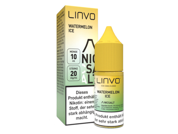 Linvo - Watermelon Ice - Nikotinsalz Liquid 20 mg/ml 10er Packung