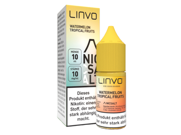 Linvo - Watermelon Tropical Fruits - Nikotinsalz Liquid 10 mg/ml 10er Packung