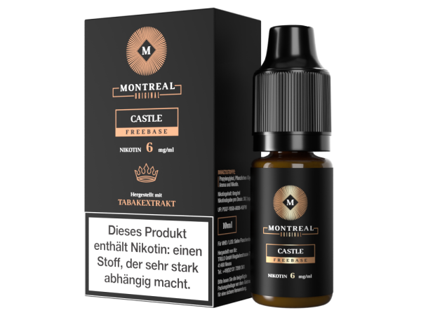 Montreal Original - Castle E-Zigaretten Liquid 6 mg/ml 5er Packung