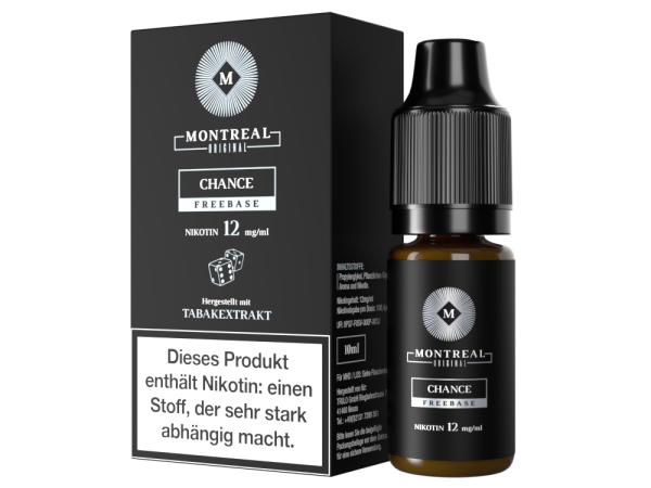 Montreal Original - Chance E-Zigaretten Liquid 12 mg/ml 5er Packung