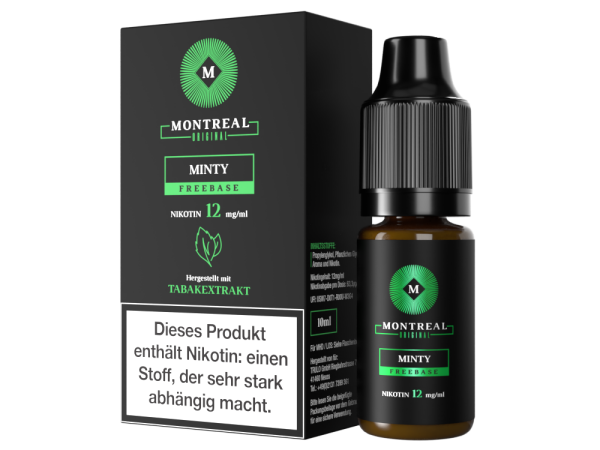 Montreal Original - Minty E-Zigaretten Liquid 12 mg/ml 5er Packung