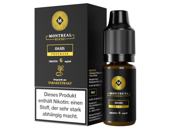 Montreal Original - Oasis E-Zigaretten Liquid 6 mg/ml