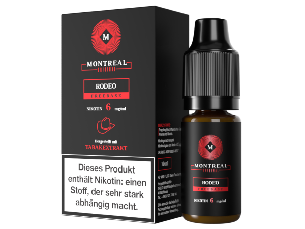Montreal Original - Rodeo E-Zigaretten Liquid 6 mg/ml