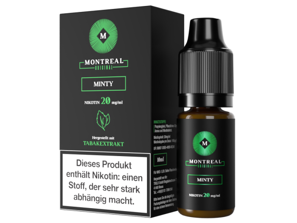 Montreal Original - Minty - Nikotinsalz Liquid 20 mg/ml 5er Packung