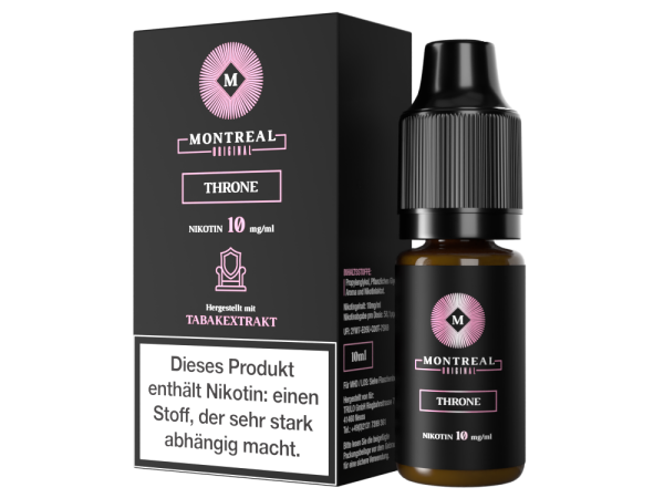 Montreal Original - Throne - Nikotinsalz Liquid 10 mg/ml 5er Packung