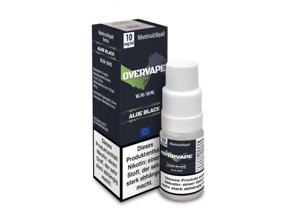Overvape - Aloe Black - Nikotinsalz Liquid 10 mg/ml 5er Packung