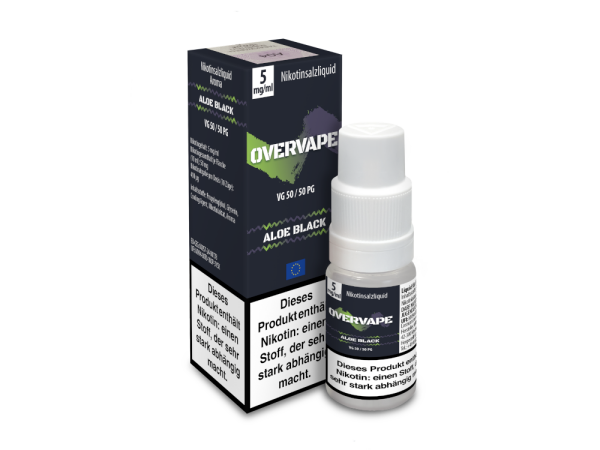 Overvape - Aloe Black - Nikotinsalz Liquid 5 mg/ml 5er Packung