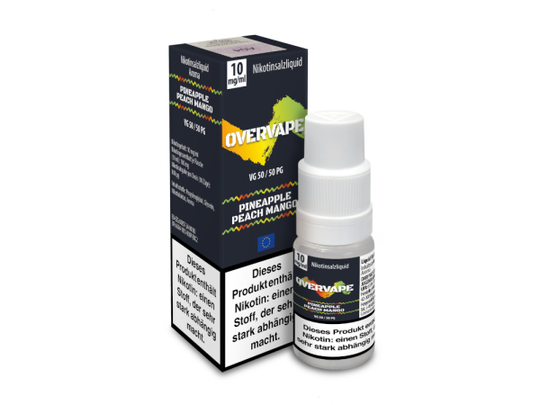Overvape - Pineapple Peach Mango - Nikotinsalz Liquid 10 mg/ml 560er Packung