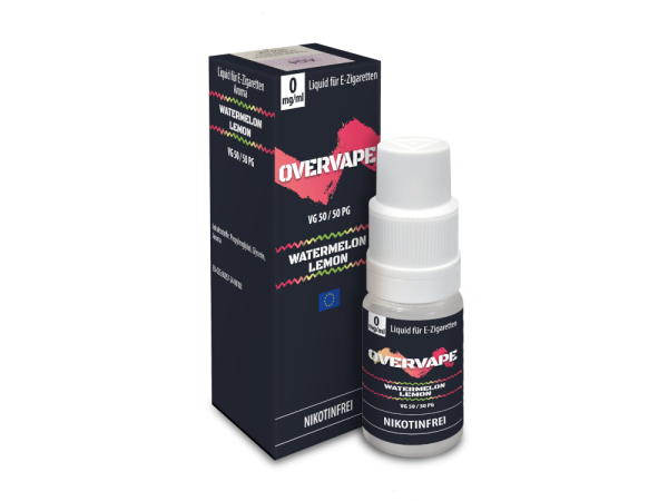 Overvape - Watermelon Lemon - Nikotinsalz Liquid 0 mg/ml 5er Packung