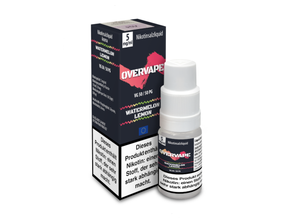 Overvape - Watermelon Lemon - Nikotinsalz Liquid 5 mg/ml 560er Packung