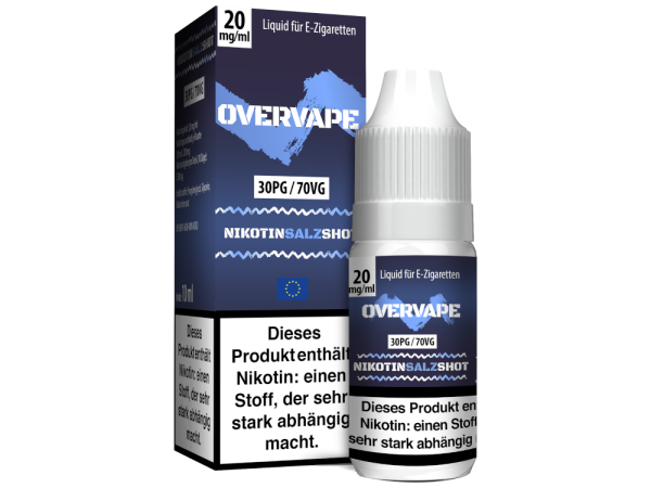 Overvape - Nikotinsalz Shot 30PG/70VG 20 mg/ml