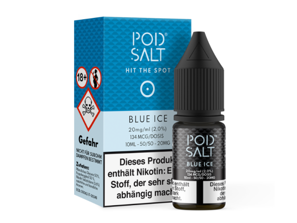 Pod Salt - Blue Ice - Nikotinsalz Liquid 20 mg/ml 5er Packung