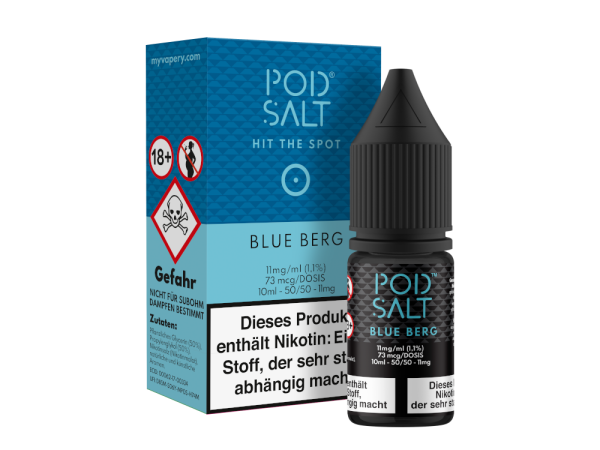 Pod Salt - Blue Berg - Nikotinsalz Liquid 11 mg/ml 100er Packung