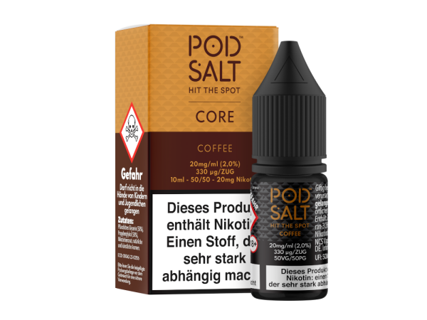 Pod Salt Core - Coffee - Nikotinsalz Liquid 20 mg/ml 100er Packung