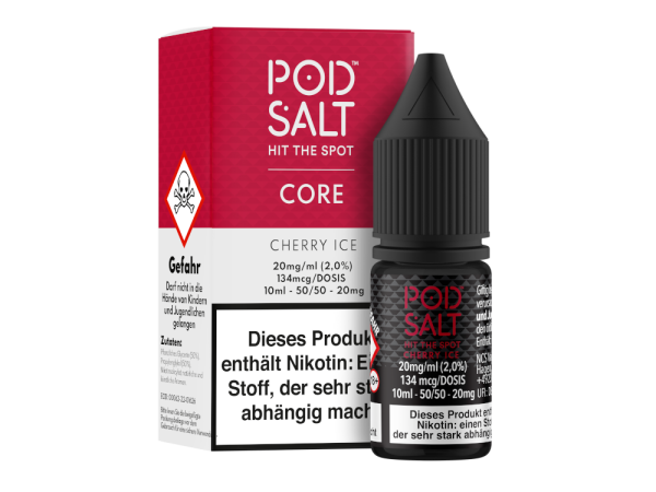 Pod Salt Core - Cherry Ice - Nikotinsalz Liquid 20 mg/ml 5er Packung