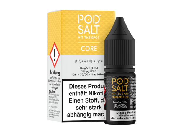 Pod Salt Core - Pineapple Ice - Nikotinsalz Liquid 11 mg/ml 100er Packung