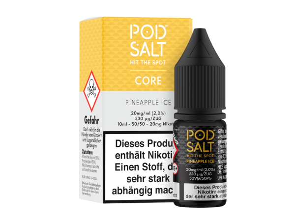 Pod Salt Core - Pineapple Ice - Nikotinsalz Liquid 20 mg/ml 100er Packung