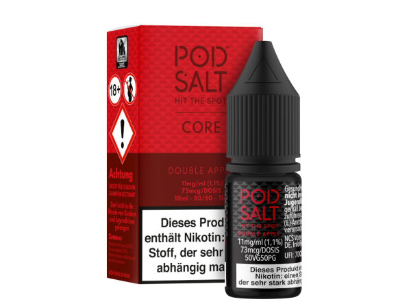 Pod Salt Core - Double Apple - Nikotinsalz Liquid 11 mg/ml 100er Packung