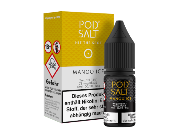 Pod Salt - Mango Ice - Nikotinsalz Liquid 11 mg/ml 100er Packung