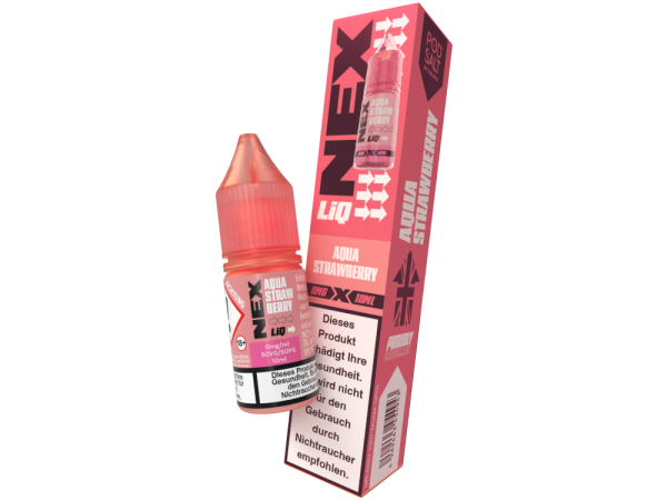 Pod Salt - NexLiq - Aqua Strawberry Nikotinsalz Liquid 0 mg/ml 10er Packung