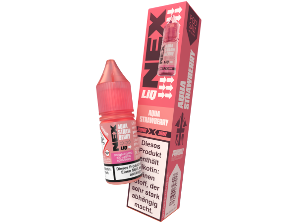 Pod Salt - NexLiq - Aqua Strawberry Nikotinsalz Liquid 20 mg/ml