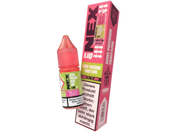 Pod Salt - NexLiq - Kiwi Passionfruit Lime Nikotinsalz Liquid 10 mg/ml
