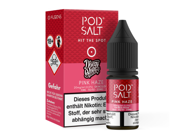Pod Salt Fusion - Pink Haze - Nikotinsalz Liquid 20 mg/ml 5er Packung