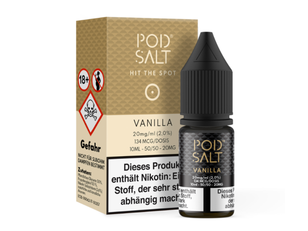 Pod Salt - Vanilla - Nikotinsalz Liquid 20 mg/ml 5er Packung