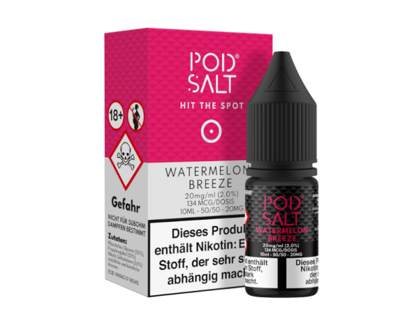 Pod Salt - Watermelon Breeze - Nikotinsalz Liquid 20 mg/ml