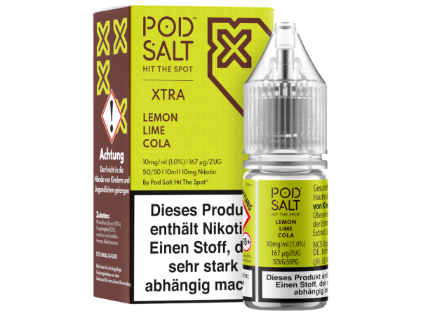Pod Salt X - Lemon Lime Cola - Nikotinsalz Liquid 10 mg/ml 5er Packung