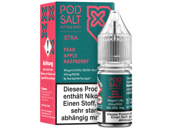 Pod Salt X - Pear Apple Raspberry - Nikotinsalz Liquid 10 mg/ml 5er Packung