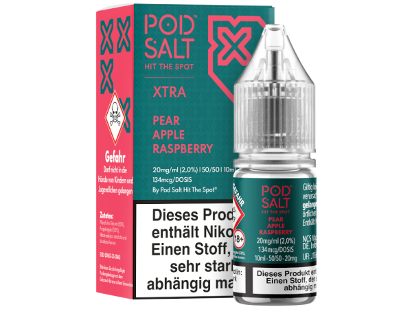 Pod Salt X - Pear Apple Raspberry - Nikotinsalz Liquid 20 mg/ml 100er Packung