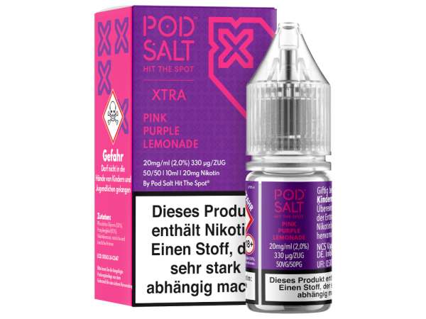 Pod Salt X - Pink Purple Lemonade - Nikotinsalz Liquid 20 mg/ml 5er Packung