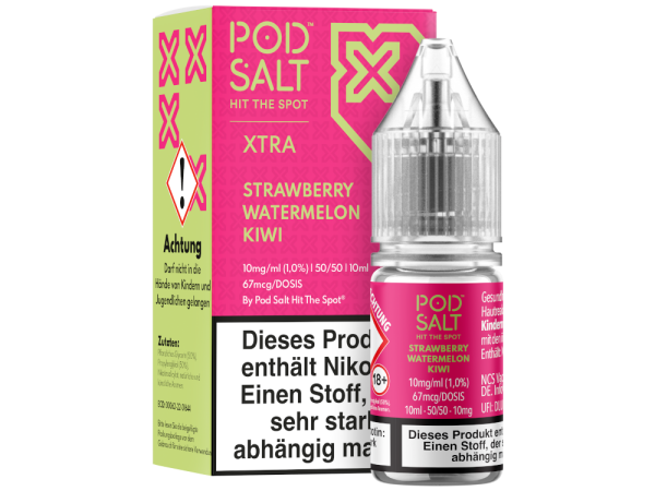 Pod Salt X - Strawberry Watermelon Kiwi - Nikotinsalz Liquid 10 mg/ml 100er Packung