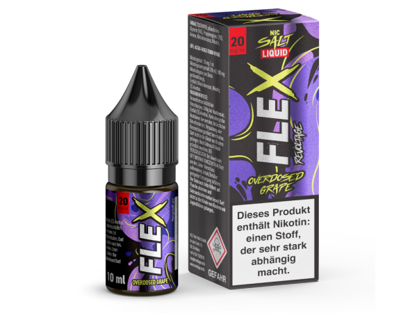 Revoltage - FLEX - Overdosed Grape - Nikotinsalz Liquid 20 mg/ml 450er Packung