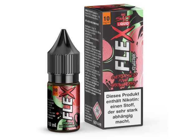 Revoltage - FLEX - Overdosed Kiwi Strawberry - Nikotinsalz Liquid 10 mg/ml 15er Packung