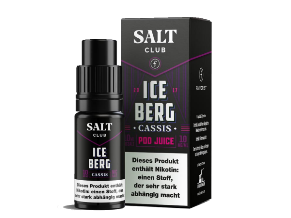 Salt Club - Flavorist Iceberg - Cassis - Nikotinsalz Liquid 20 mg/ml 10er Packung