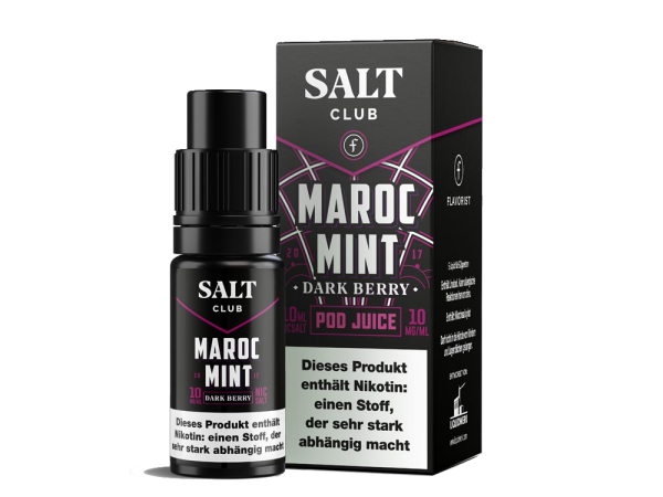 Salt Club - Flavorist Maroc Mint - Dark Berry - Nikotinsalz Liquid 20 mg/ml 10er Packung