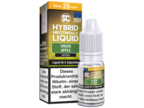 SC - Green Apple - Hybrid Nikotinsalz Liquid 20 mg/ml 10er Packung