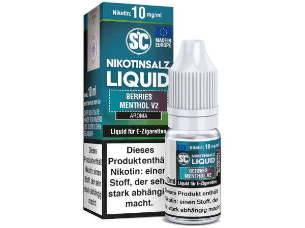 SC - Berries Menthol V2 - Nikotinsalz Liquid 10 mg/ml 10er Packung
