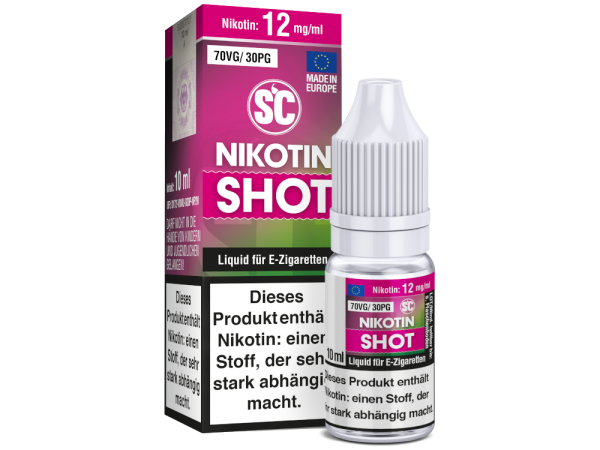 SC - 10 ml Nikotin Shot 70VG/30PG 12 mg/ml