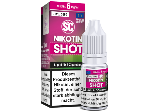 SC - 10 ml Nikotin Shot 70VG/30PG 6 mg/ml