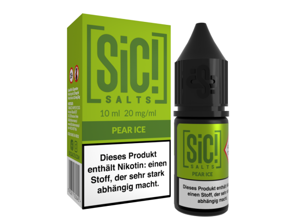 SiC! Salts - Pear Ice - Nikotinsalz Liquid 20 mg/ml 5er Packung