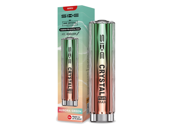 SKE - Crystal Plus MAX Akku 850 mAh aurora-grün 400er Packung