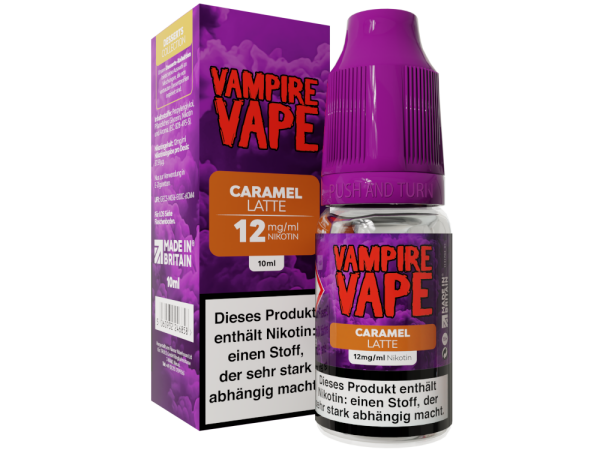 Vampire Vape - Dessert Collection - Caramel Latte E-Zigaretten Liquid 12 mg/ml 10er Packung