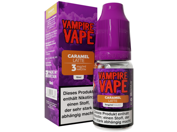 Vampire Vape - Dessert Collection - Caramel Latte E-Zigaretten Liquid 3 mg/ml 10er Packung