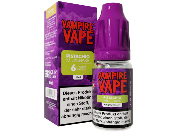 Vampire Vape - Dessert Collection - Pistachio Milkshake E-Zigaretten Liquid 6 mg/ml